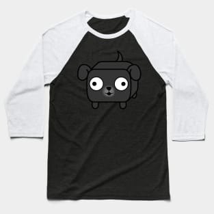 Pug Loaf - Black Pug Dog Baseball T-Shirt